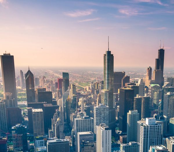 Chicago city skyline, USA