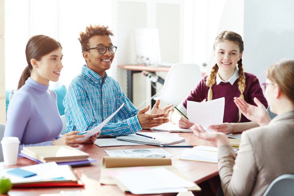 Meeting of students