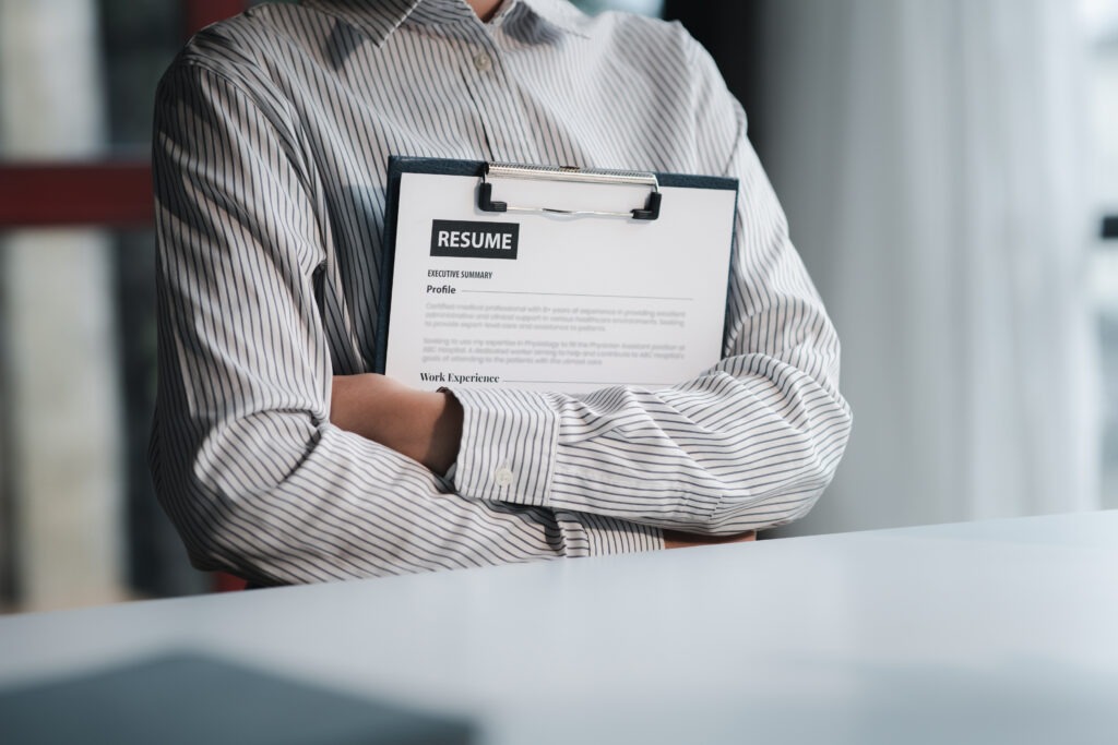 The HR department is reviewing the resumes of job applicants.