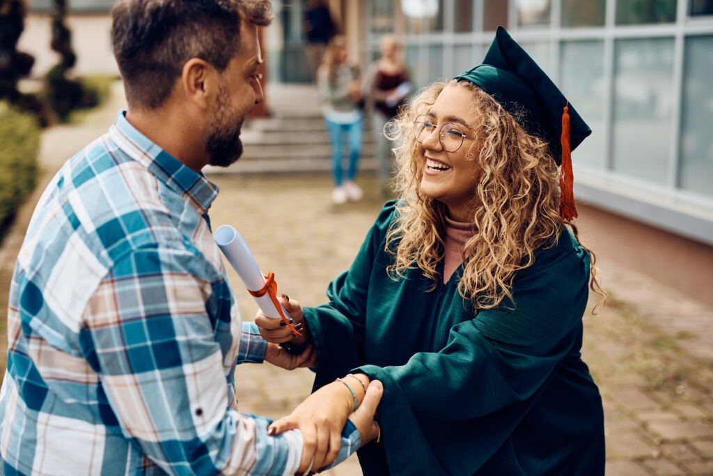 Dad, I graduated!